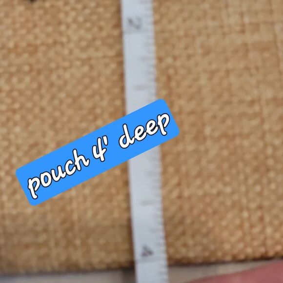 Stylish Tan Tote Bag with Graphic Design - Picture 5 of 9